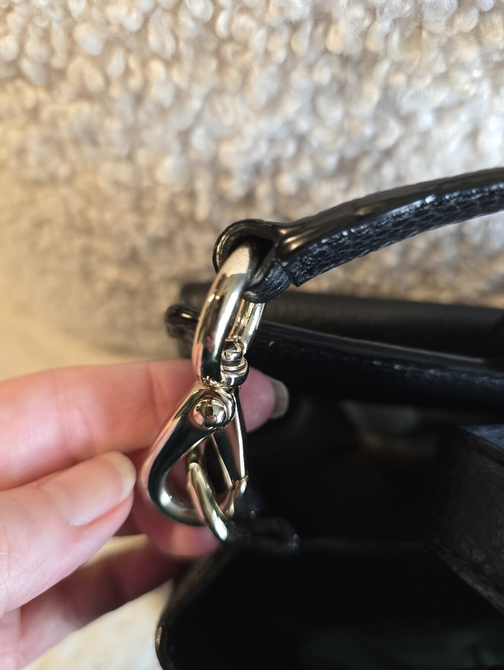 Kate Spade Black Pebbled 100% Leather Chantal Bridge Place Bow-Accent Satchel - Picture 5 of 16